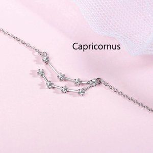 *NEW 925 Sterling Silver Zodiac Bracelet-Capricorn